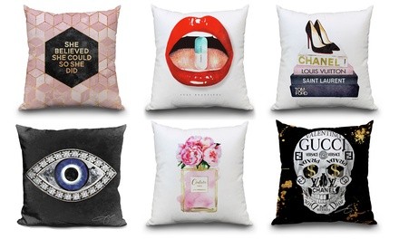 Square Fashion Throw Pillows. Multiple Options Available.