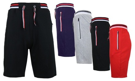 4-Pack Men's Jogger Tech Shorts with Zipper Pockets (S-2XL)