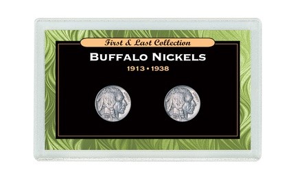 First and Last Buffalo Nickels 1913 and 1938