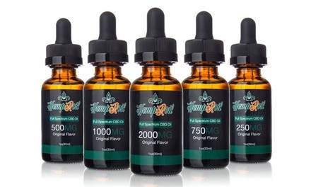 Full Spectrum Organic CBD Oil Tinctures from HempRoil (250-2000mg)