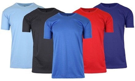 3-Pack Men's Short Sleeve Moisture-Wicking Wrinkle-Free Performance Tee (S-2XL)