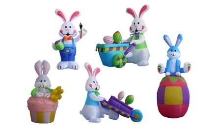 Easter Bunny Celebration Inflatable