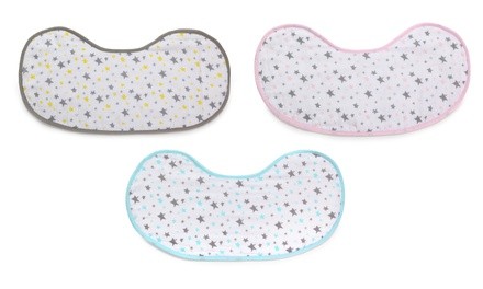 Muslin Cotton Baby Burp Cloths for Newborn, Infants, Teething Toddlers (2-Pack)