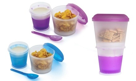 Chilled Cereal-to-Go Container (1- or 2-Pack)