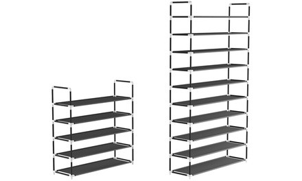 Lavish Home Shoe Storage 5- or 10-Tier Rack