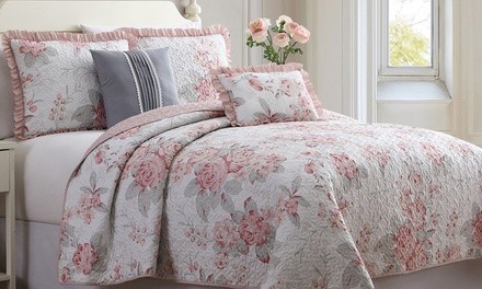 Printed Reversible Quilt Set (4- or 5-Piece)