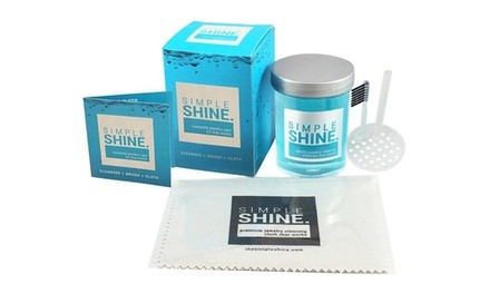 Complete Jewelry Cleaning Kit Polishing Cloth, Brush and Cleaner