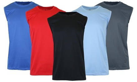 Men's Moisture-Wicking Wrinkle-Free Performance Muscle Tee (S-2XL)