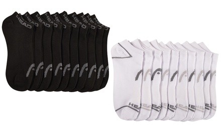 Head Men's Athletic Performance No Show Socks (10 or 20 Pairs)