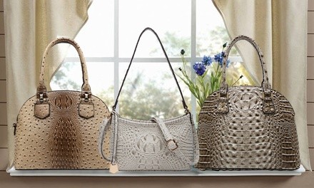 MKF Collection by Mia K. Vegan Crocodile Embossed Handbags