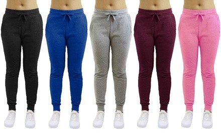 Galaxy by Harvic Women's Heavyweight Fleece-Lined Joggers. Plus Sizes Available.