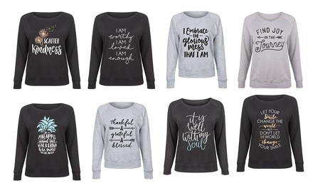 Women's Christian Empowering Sweatshirt in Regular and Plus Sizes