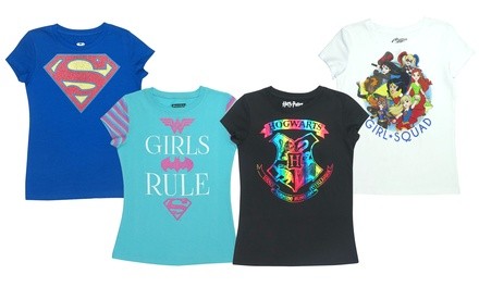 DC Comics or Hogwarts Girls T-Shirts