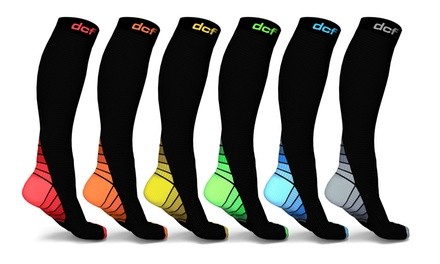 Unisex Sports Compression Socks (6-Pack)