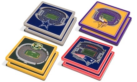 YouTheFan NFL 3D StadiumViews Coasters (2-Pack)