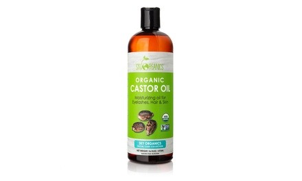 Organic Castor Oil for Healthy Skin and Hair Support (16 Oz.)