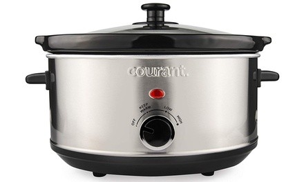 Courant Oval Stainless Steel Slow Cooker