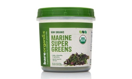 Bareorganics Marine Super Greens Blend Powder (8 Oz.)