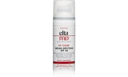 EltaMD UV Clear Broad-Spectrum Tinted SPF 46 Facial Sunscreen (1.7 Oz.)