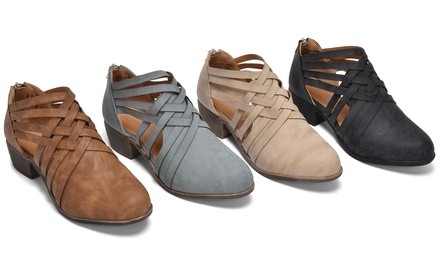 Sociology Lindseey Women's Braided Booties (Up To Size 12) | Groupon Exclusive