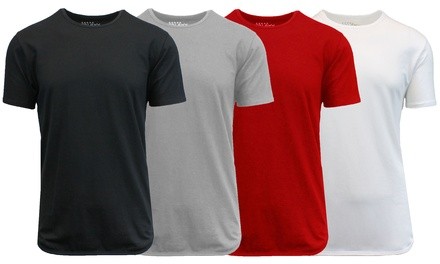 Men's 100% Cotton Slim-Fit Scallop T-Shirt (5-Pack) (S-2XL)