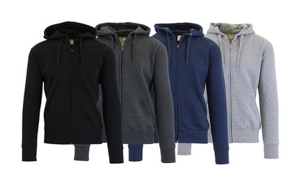 Men's Fleece-Lined Zip Hoodie