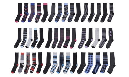 John Weitz Men's Trouser Dress Crew Cotton-Blend Socks (15- or 30-Pack)