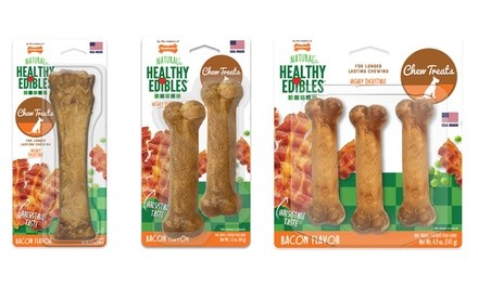 Nylabone Healthy Edibles Long-Lasting Bacon Treats