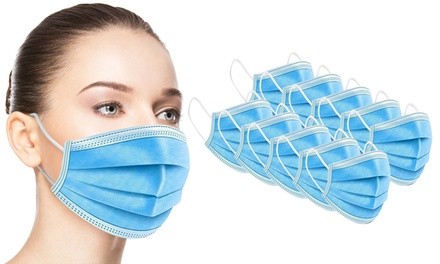 Disposable Non-medical 3-Ply Face Masks (10, 20 or 50-Pack)
