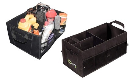 EcoAuto Heavy-Duty Foldable Car Trunk Organizer