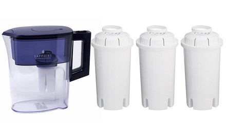 Sapphire 3 Replacement Filters with Optional Water Filter Pitcher