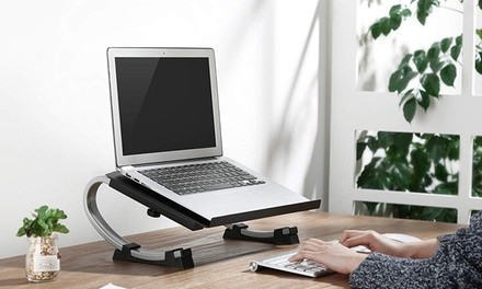 Vented Stand with Adjustable Rocker for Monitor, Laptop, TV, or Printer