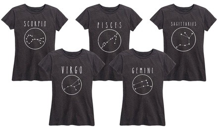 Instant Message Women's Zodiac Astrology T-Shirt. Plus Sizes Available