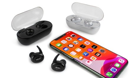 Aduro Sync-Buds True Wireless Earbuds with Wireless Charging Case