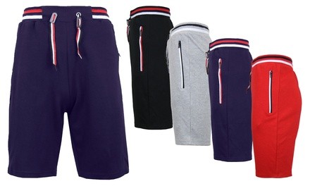 3-Pack Men's Jogger Tech Shorts with Zipper Pockets (S-2XL)