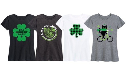 Instant Message: Women's Classic Cute St. Patty's Tees. Plus Sizes Available.