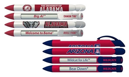 Greeting Pen NCAA Rotating Message Pen Set (4-Pack)