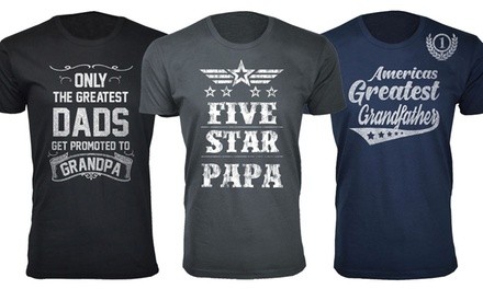 Men's Greatest Five Star Father's Day T-shirt (S–3XL)