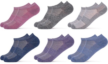 Gallery Seven Women's Cool Collection Ankle Sport Socks (6-Pack)