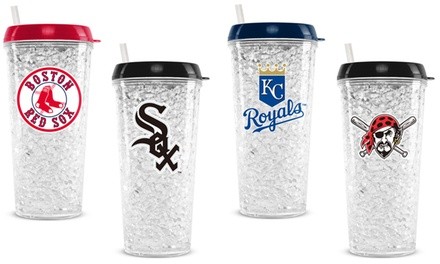 Duck House MLB 16oz. BPA-Free Crystal Freezer Travel Tumblers with Lid
