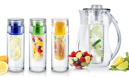 InFuzeH20 Fruit-Infuser Water Bottles and Pitcher 