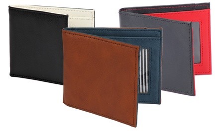 1 Voice Men's Wallet, Cardholder, or Money Clip with RFID Chip-Blocking System