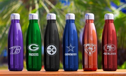 Duckhouse NFL 17 Fl. Oz. Double Wall Stainless Steel Team Color Bullet Bottle