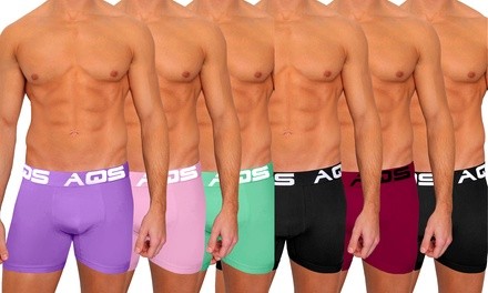 AQS Men's Colorful Boxer Briefs (3-Pack)