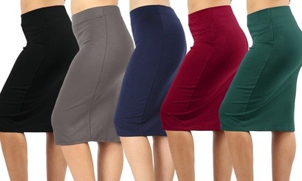 Women's Heavyweight Pencil Skirts (3-Pack)