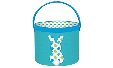 Canvas Easter Basket with Bunny