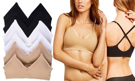 Women's Convertible Cross-Back Seamless Bra (6-Pack)