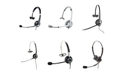 Jabra Quick Disconnect and USB Wired Noise Canceling Headsets for Office Phones