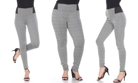 Women's Jacquard Skinny Pants. Plus Sizes Available.