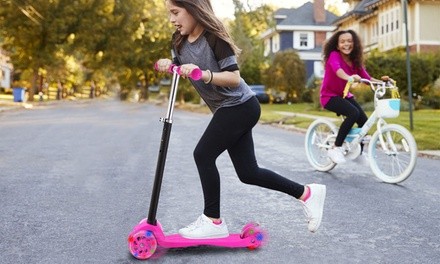 iMounTEK 3-Wheeled Scooter with LED Light-Up Wheels